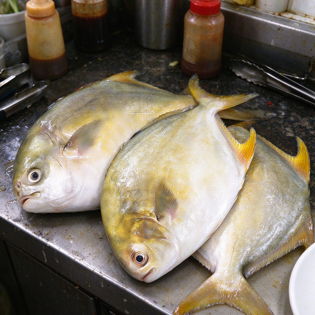Fresh Golden Pomfret Whole Fish