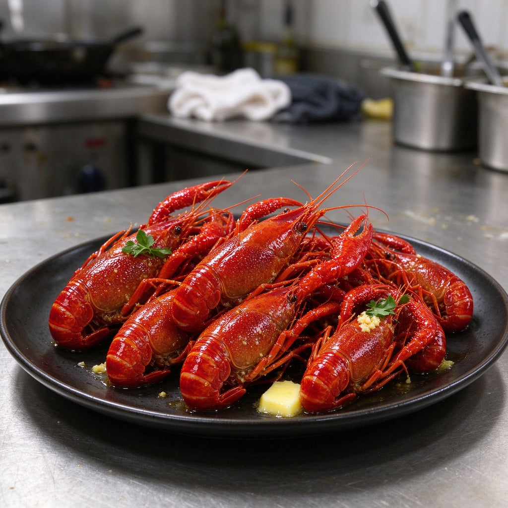 Juicy Fresh Boiled Crawfish Delight